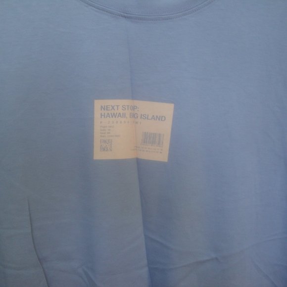 Zara Men's Hawaii " A Month in Palm Trees" Blue Tank Top NEW with Tags - Picture 4 of 8